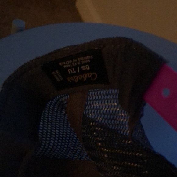 Pink Cabela's Trucker Hat Snapback Gray Mesh Adjustable Baseball Cap - Picture 4 of 4